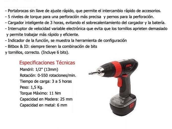 TALADRO ATORNILLADOR 14.4V # 2411JA